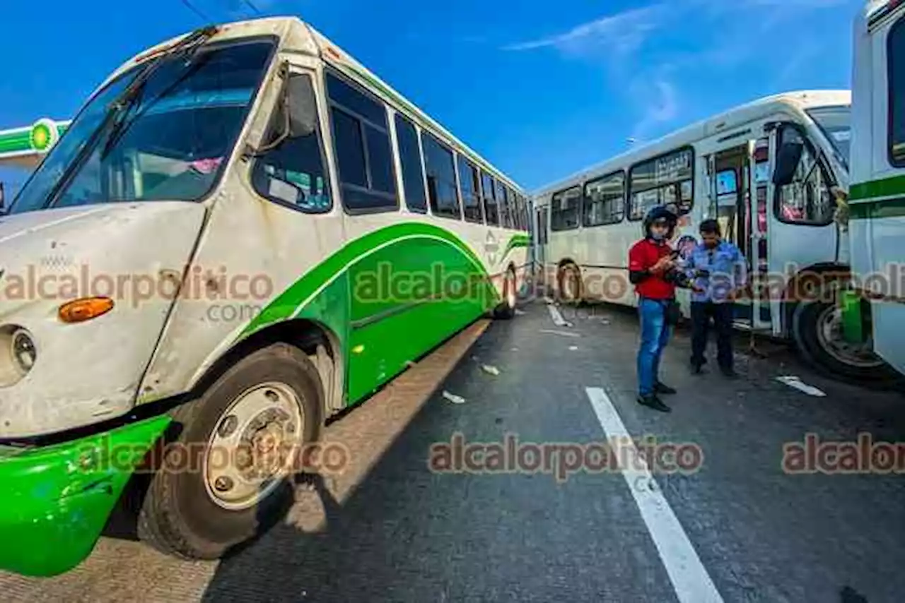 Empresa de autobuses pide ya no bloquear calles de Veracruz-Boca del Río