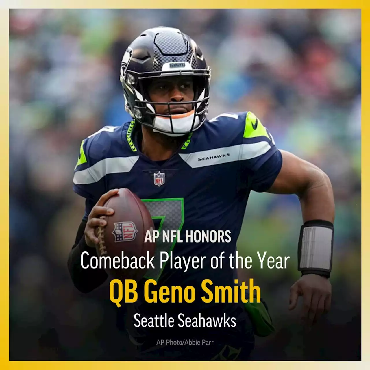 Geno Smith wins AP Comeback Player of the Year