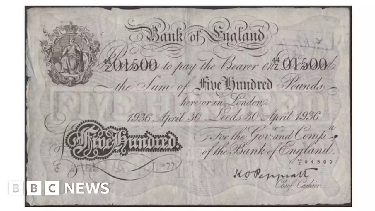 Rare £500 Leeds banknote could fetch £22,000 at auction