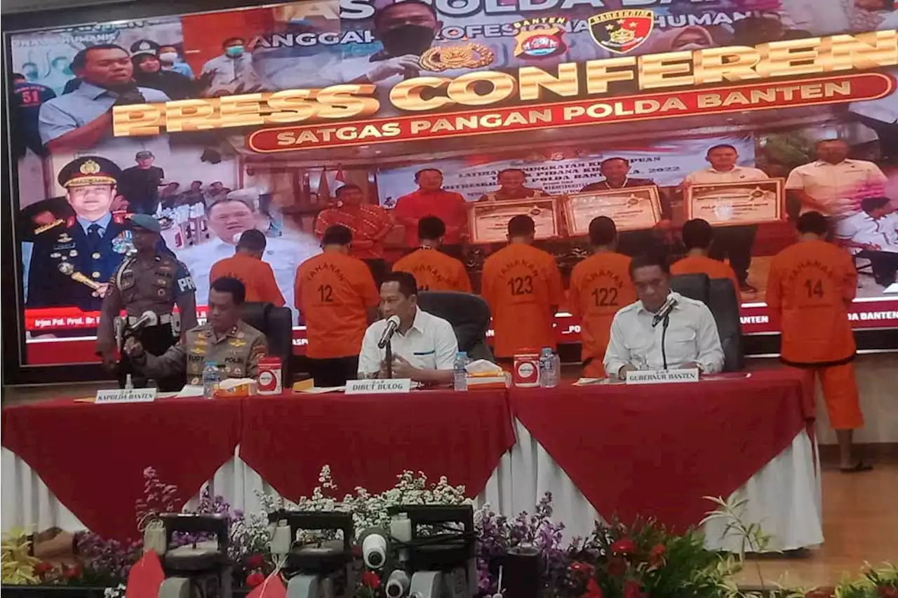 Sikat Mafia Beras! Polda Banten Amankan 350 Ton Beras Oplosan