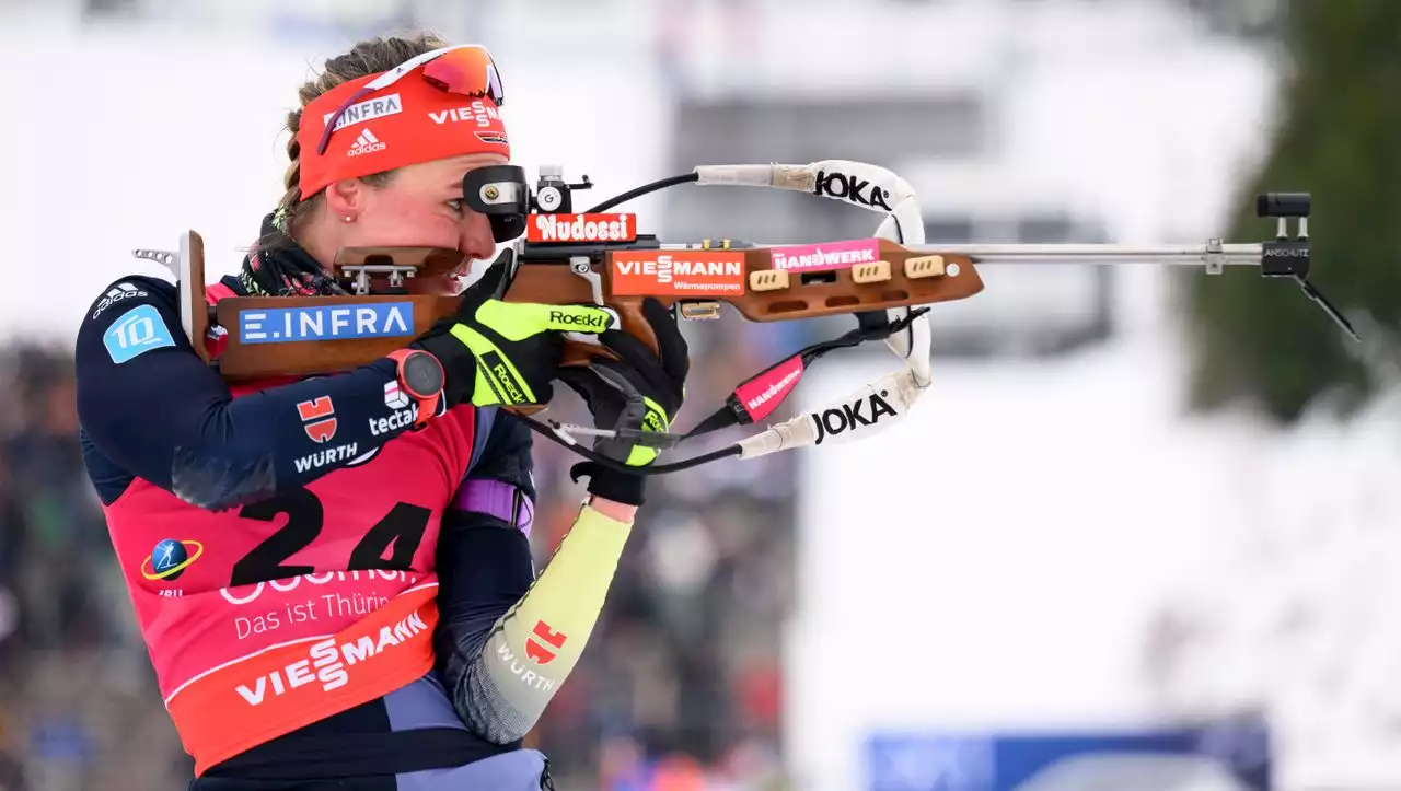 Biathlon-WM: Herrmann-Wick gewinnt Gold im Sprint