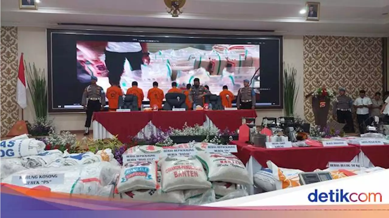 Polda Banten Amankan 350 Ton Beras Oplosan, Ada yang Impor!