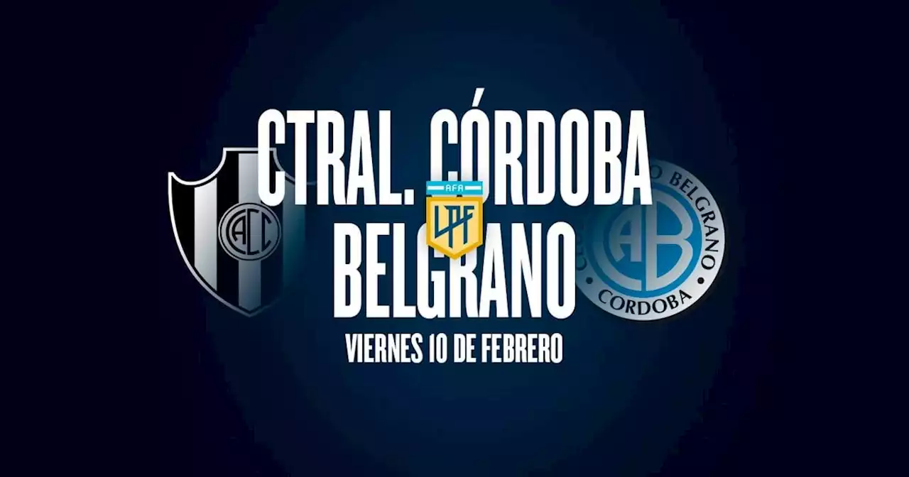 Central Córdoba - Belgrano: hora, TV y posibles formaciones