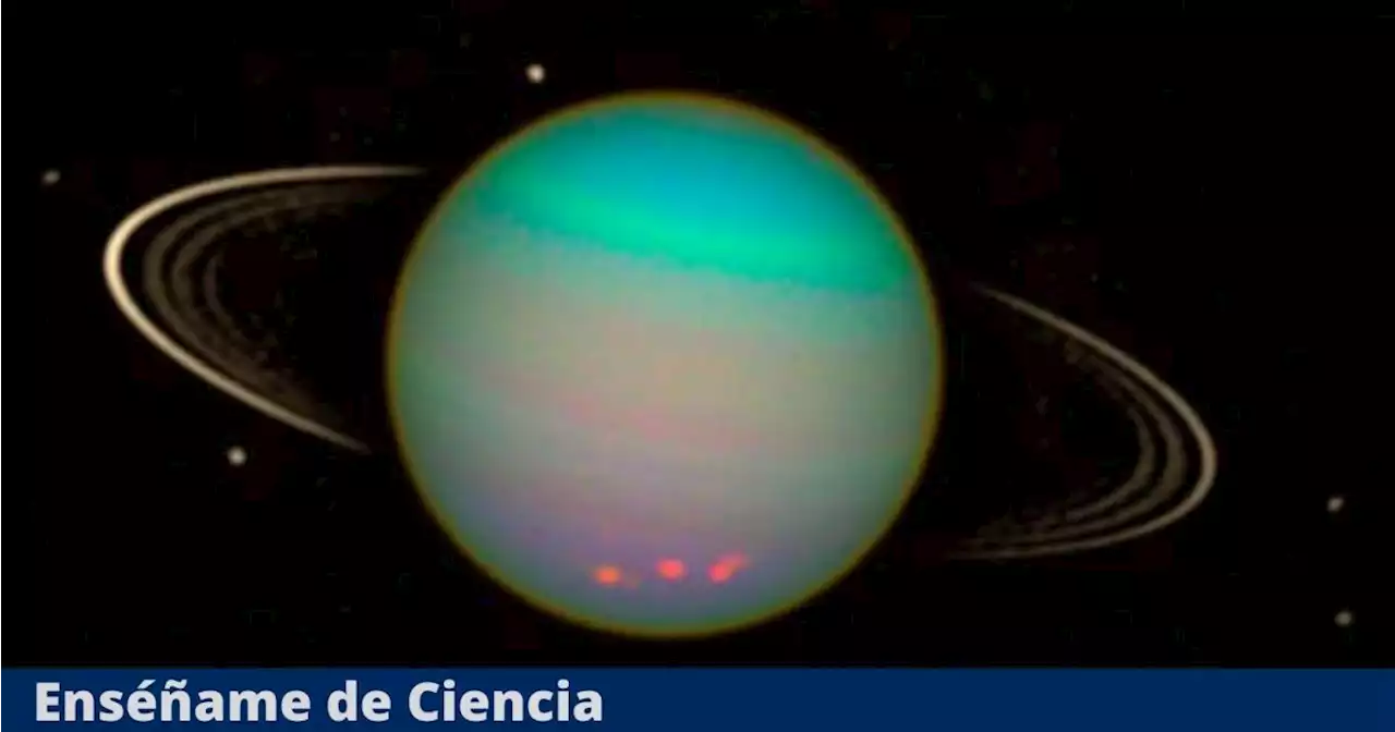 Espectacular captura del Hubble muestra a Urano anillado y 6 de sus lunas