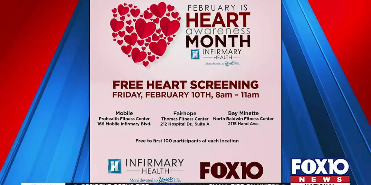 FOX10 partners with Infirmary Health to offer free heart screenings this morning