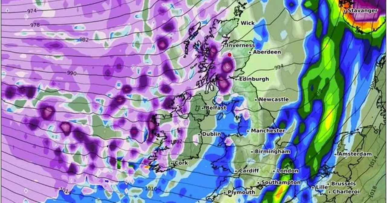 Snow map shows 'Beast from the East 2 likely' with 1,000km blizzard