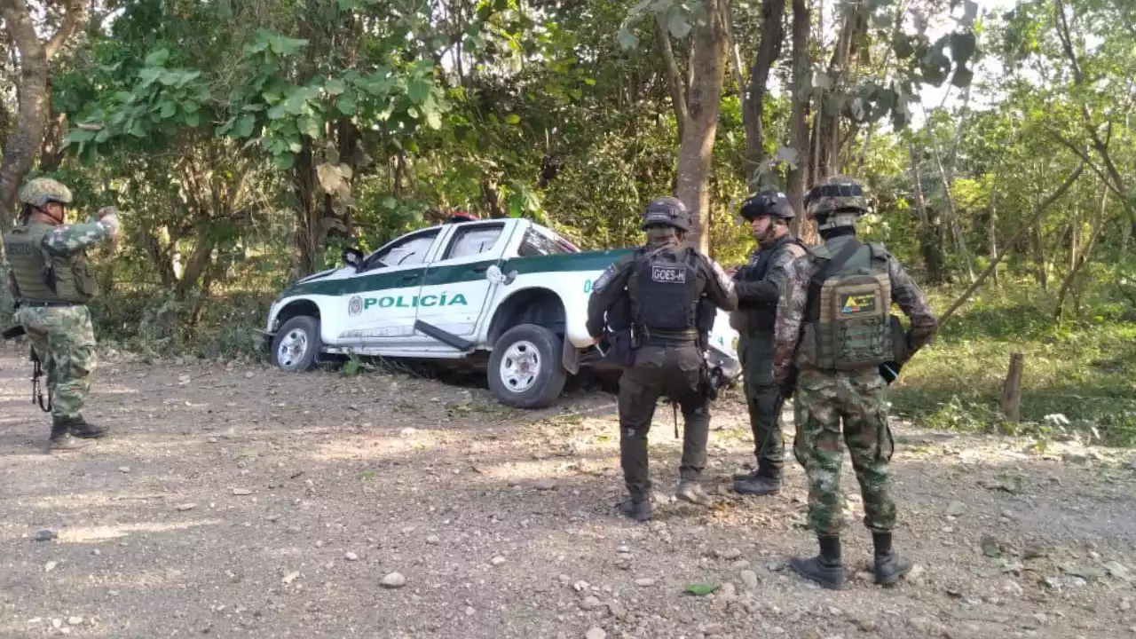 [FOTOS] Emboscada contra la Policía deja un uniformado herido