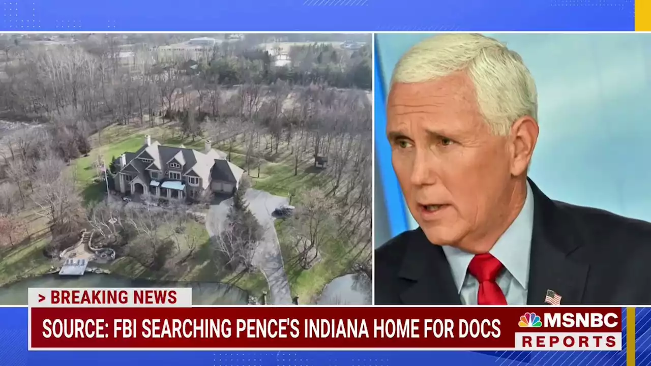 FBI searching Pence's Indiana home for classified documents