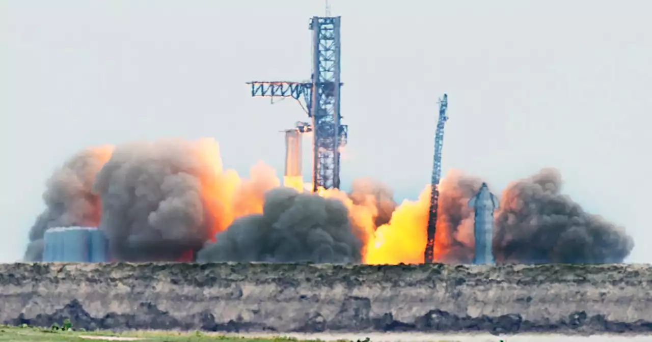 SpaceX ignites giant Starship rocket in crucial pad test