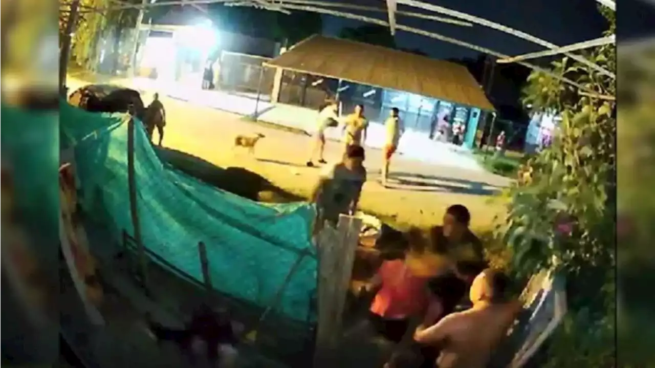 Video: brutal enfrentamiento entre vecinos de Campana