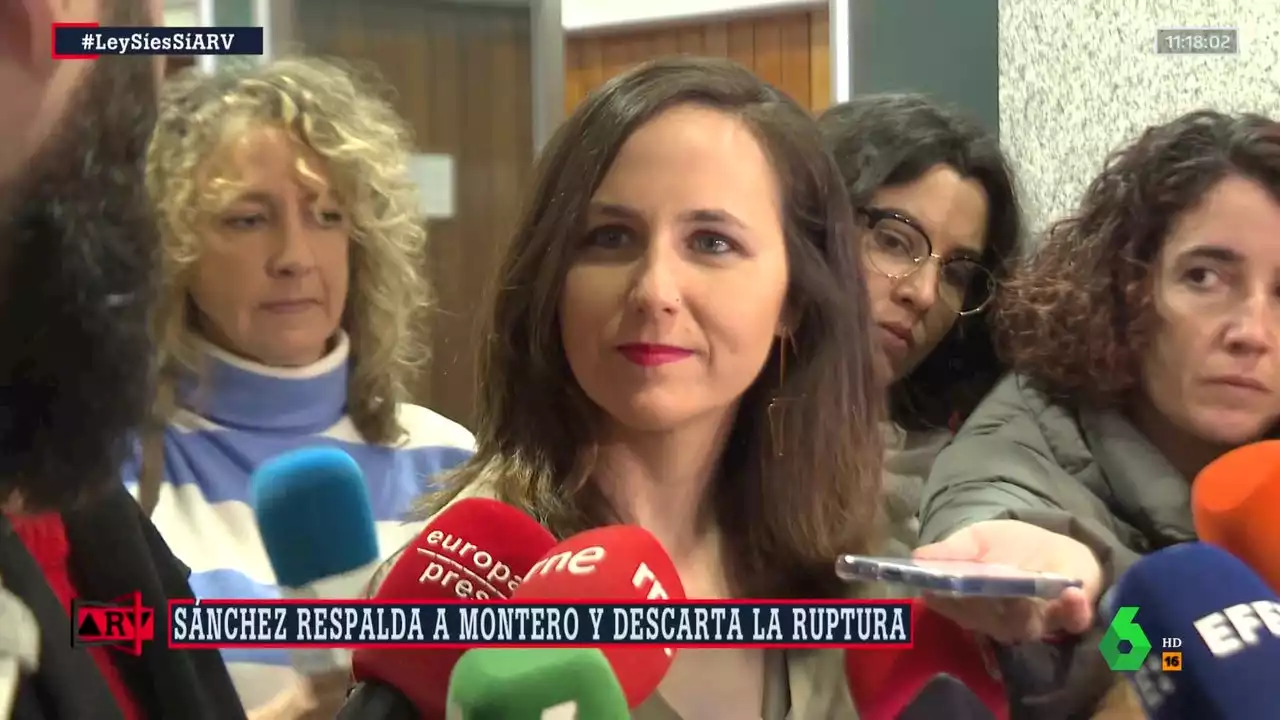 Ione Belarra emplaza al PSOE a 'volver a la mesa de negociación' para reformar la ley del 'solo sí es sí'