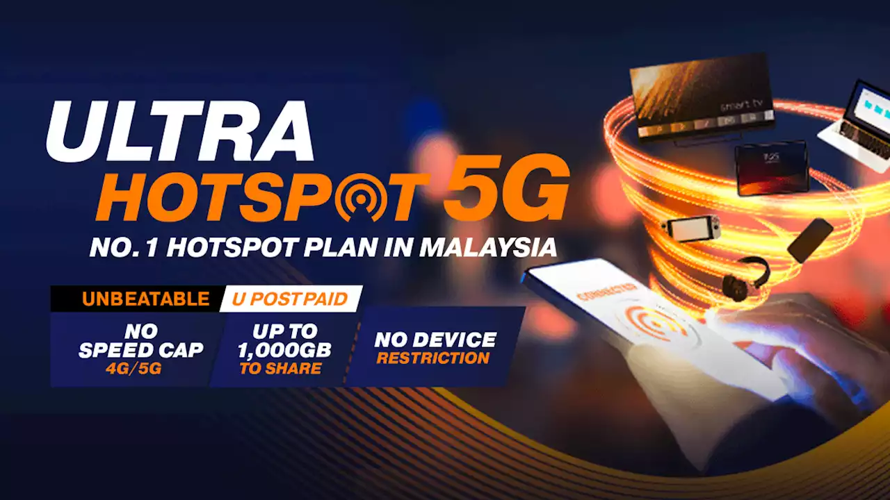 U Mobile 5G Postpaid plans now unlocks hotspot data up to 1,000GB per month - SoyaCincau