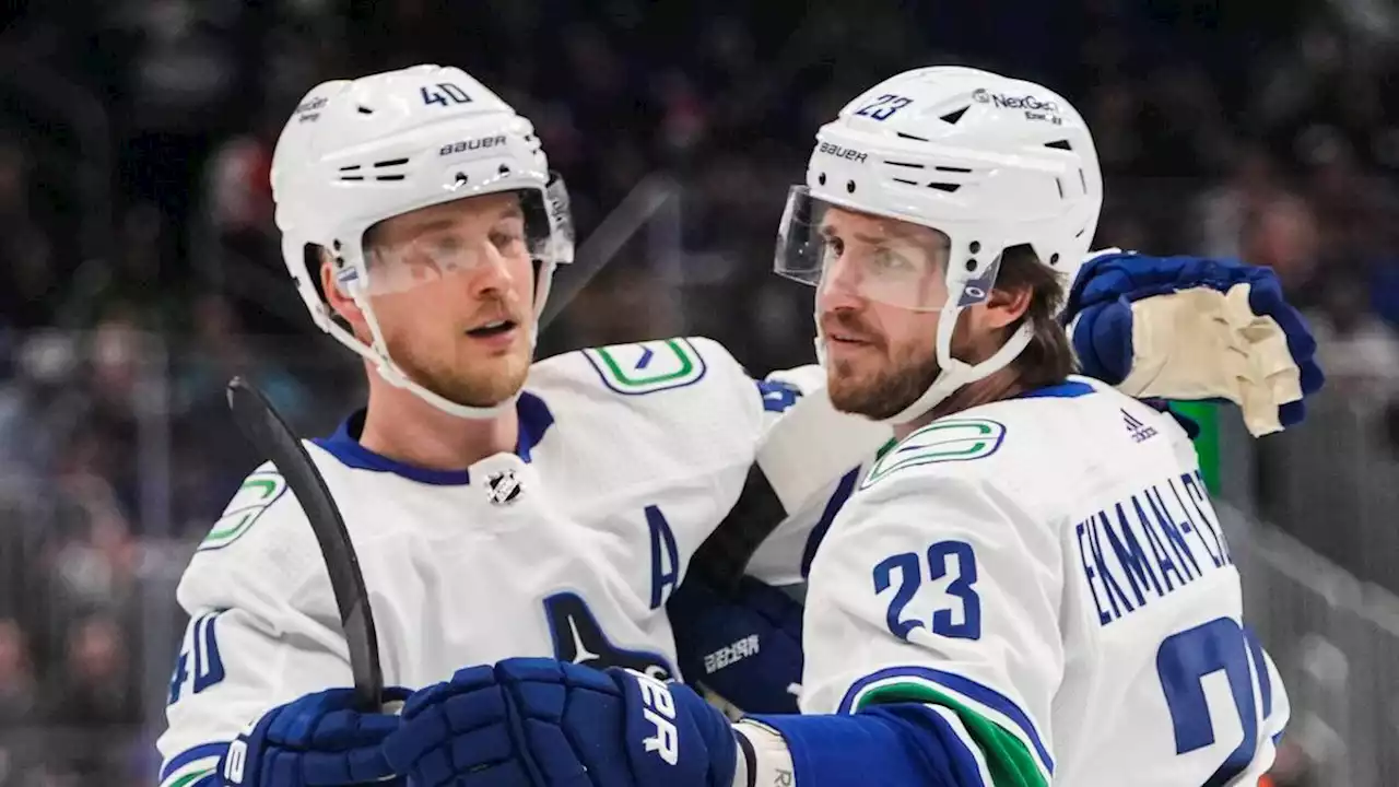 Ishockey: Elias Pettersson tvåmålsskytt för Vancouver