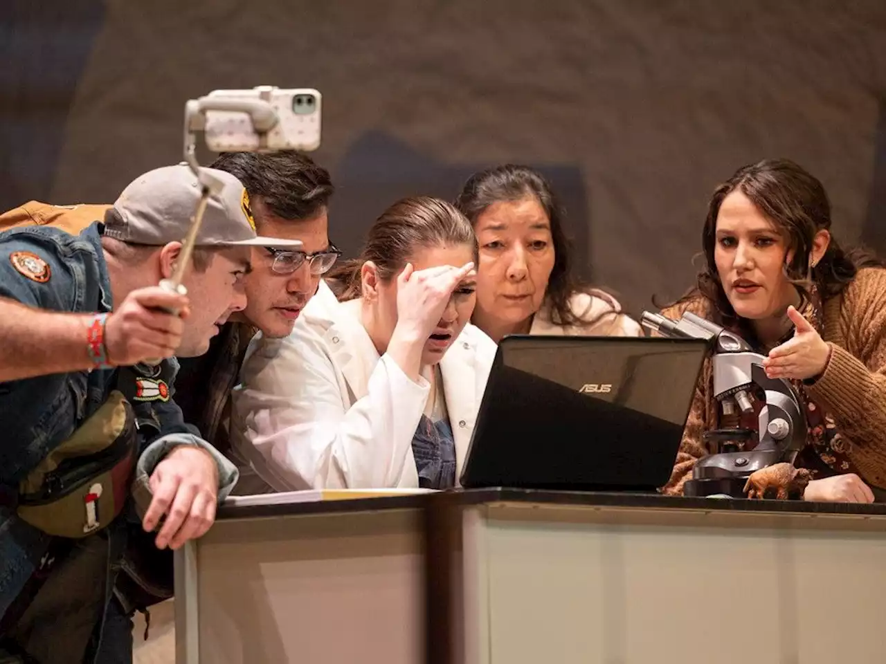 A miracle birth and media bedlam kick off Persephone Theatre's The Herd