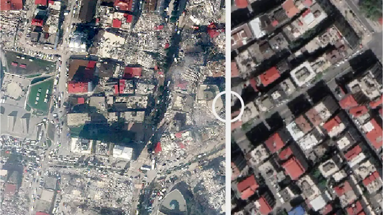 Before and after: Aerial images show scale of Turkey&#39;s devastation