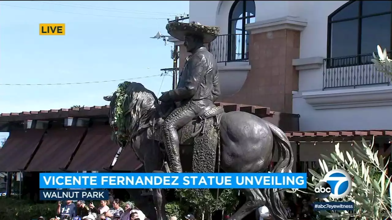 Walnut Park unveils 4-ton statute of late Mexican music icon Vicente Fernández