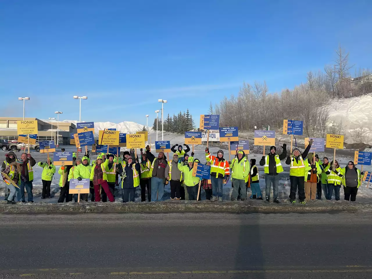 Mat-Su school bus drivers’ strike continues as contract negotiations escalate