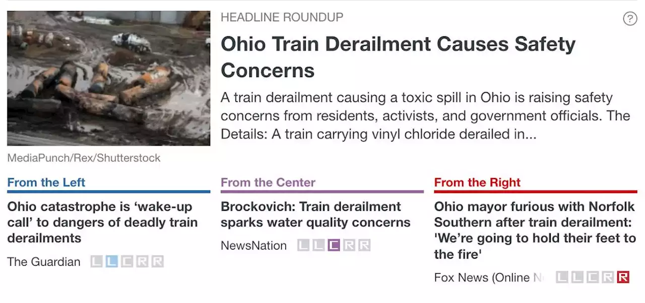 Ohio Train Derailment Causes Safety Concerns