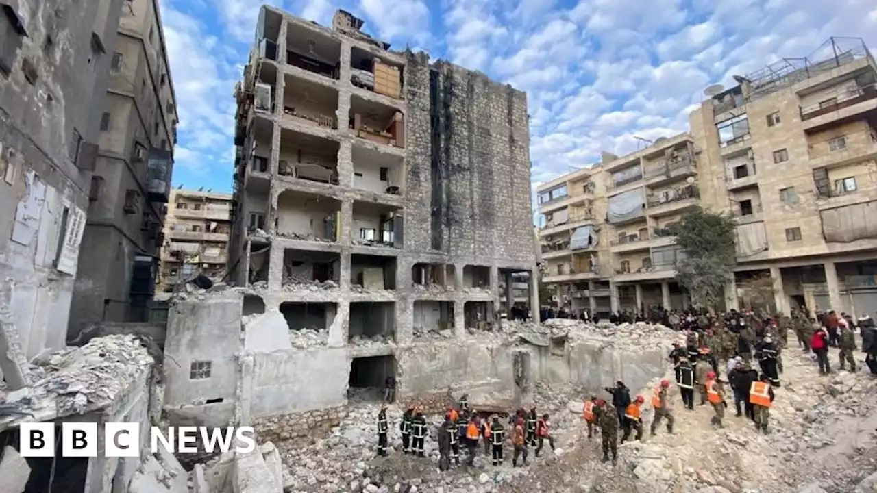 Inside Aleppo: BBC sees devastation after quake