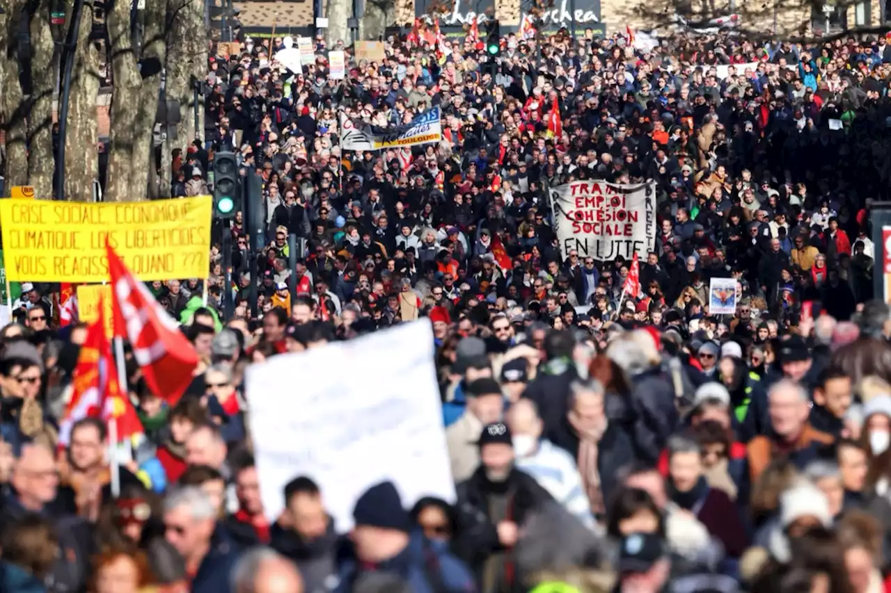 Réforme des retraites : une mobilisation en hausse avec 963.000 manifestants en France, selon le ministère de l'Intérieur