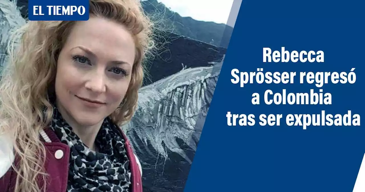 Rebecca Sprösser, la alemana expulsada durante paro nacional, regresó a Colombia