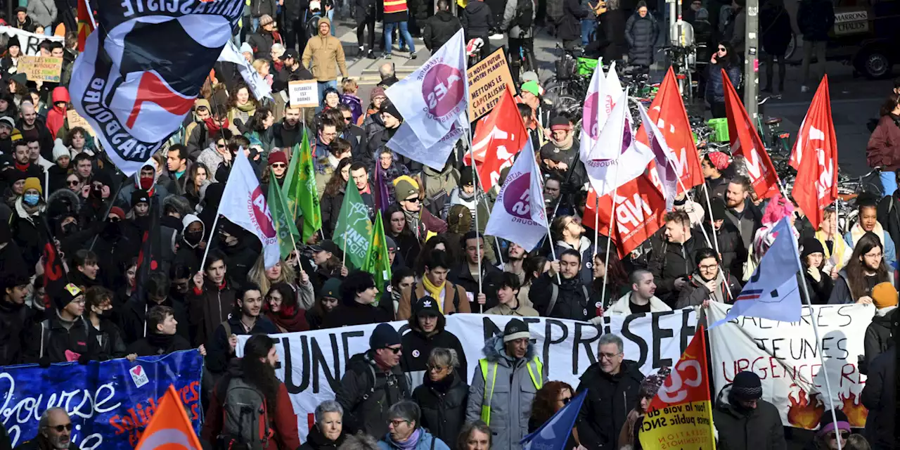 Réforme des retraites : à Strasbourg, les familles et les salariés du privé présents dans la manifestation