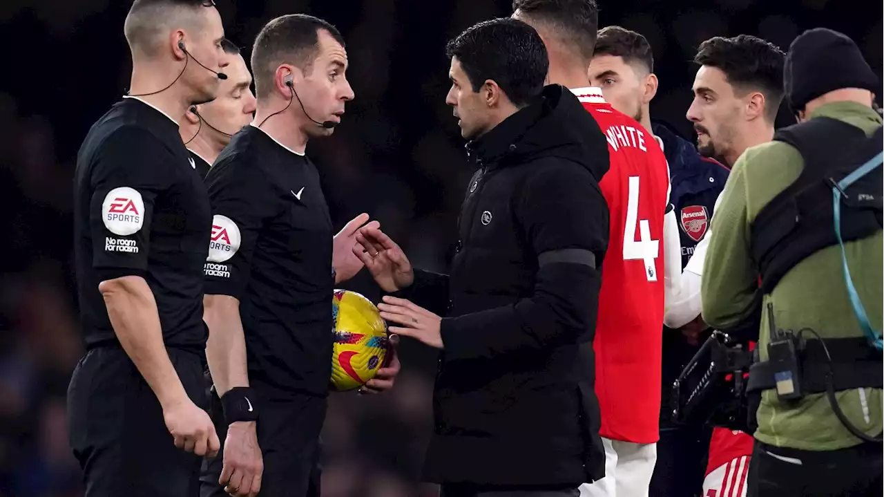 Arsenal boss Arteta fumes over officials 'changing the rules' for Toney's equaliser