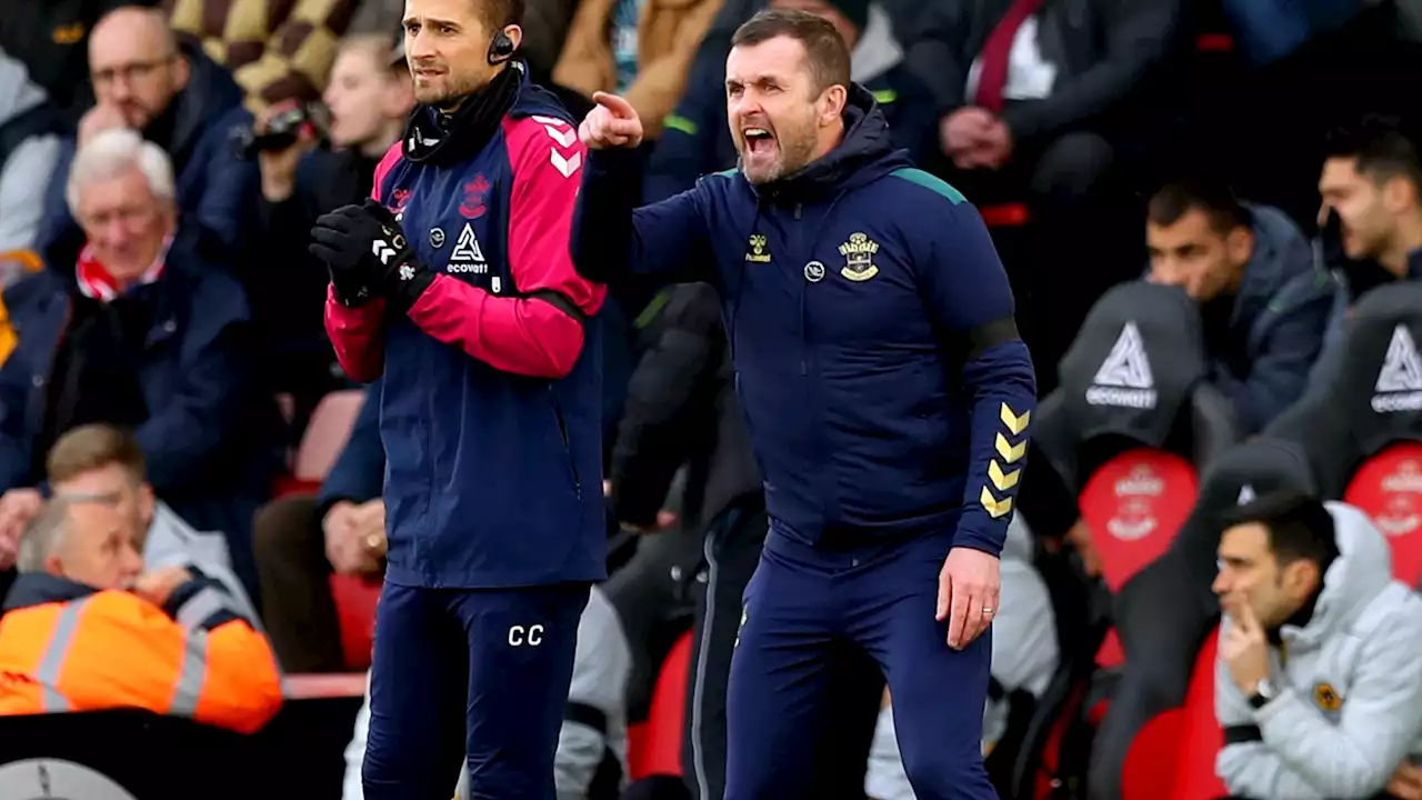 Nathan Jones has 'no idea' over Southampton future, bemoans Wolves' red card