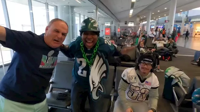 Philadelphia Eagles fans, including Pope Jawn Paul, take over Arizona to  see Super Bowl 57 - 6abc Philadelphia