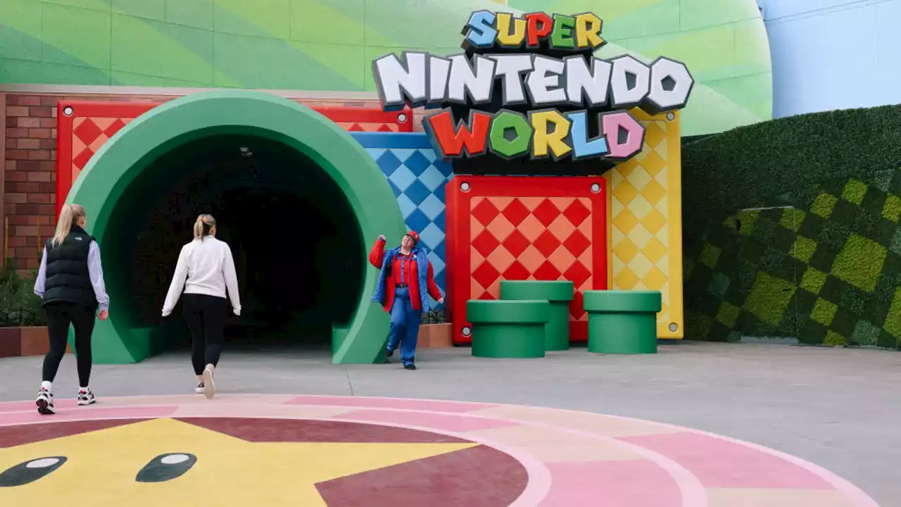 Get a sneak peek into Super Nintendo World, opening Feb. 17 at Universal Studios Hollywood