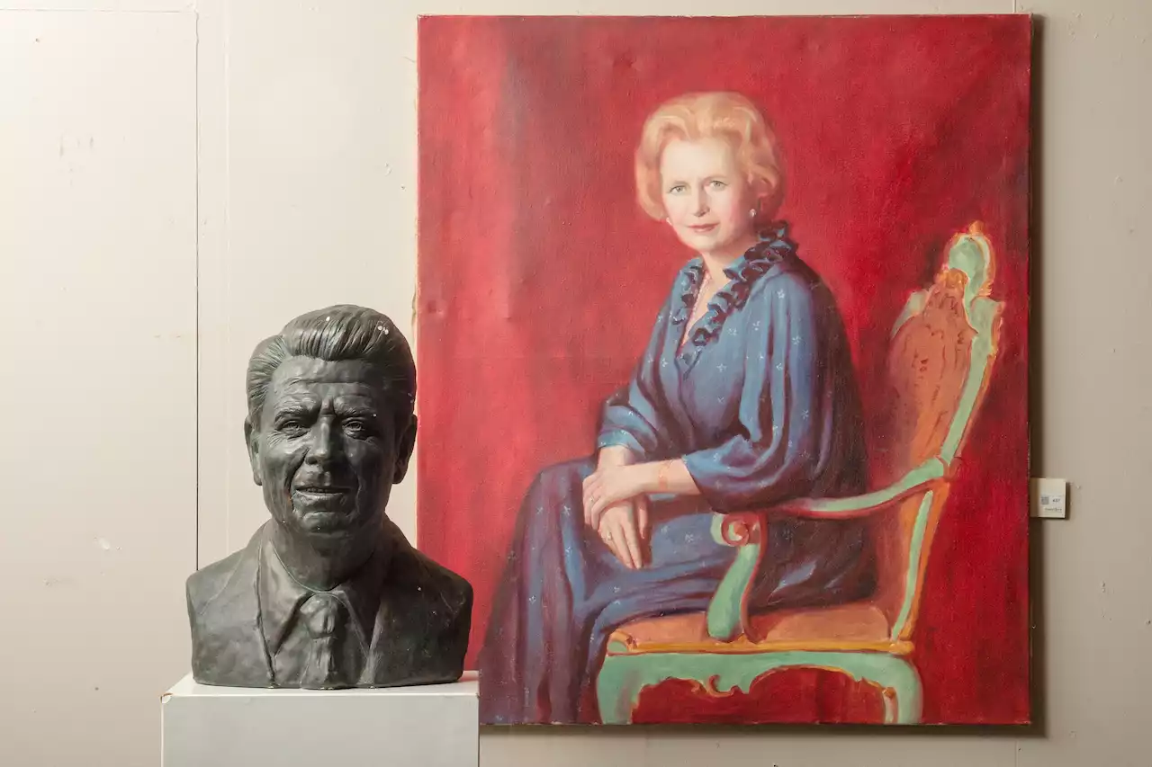 Treasure trove of Thatcher belongings found in storage unit, including Reagan statue