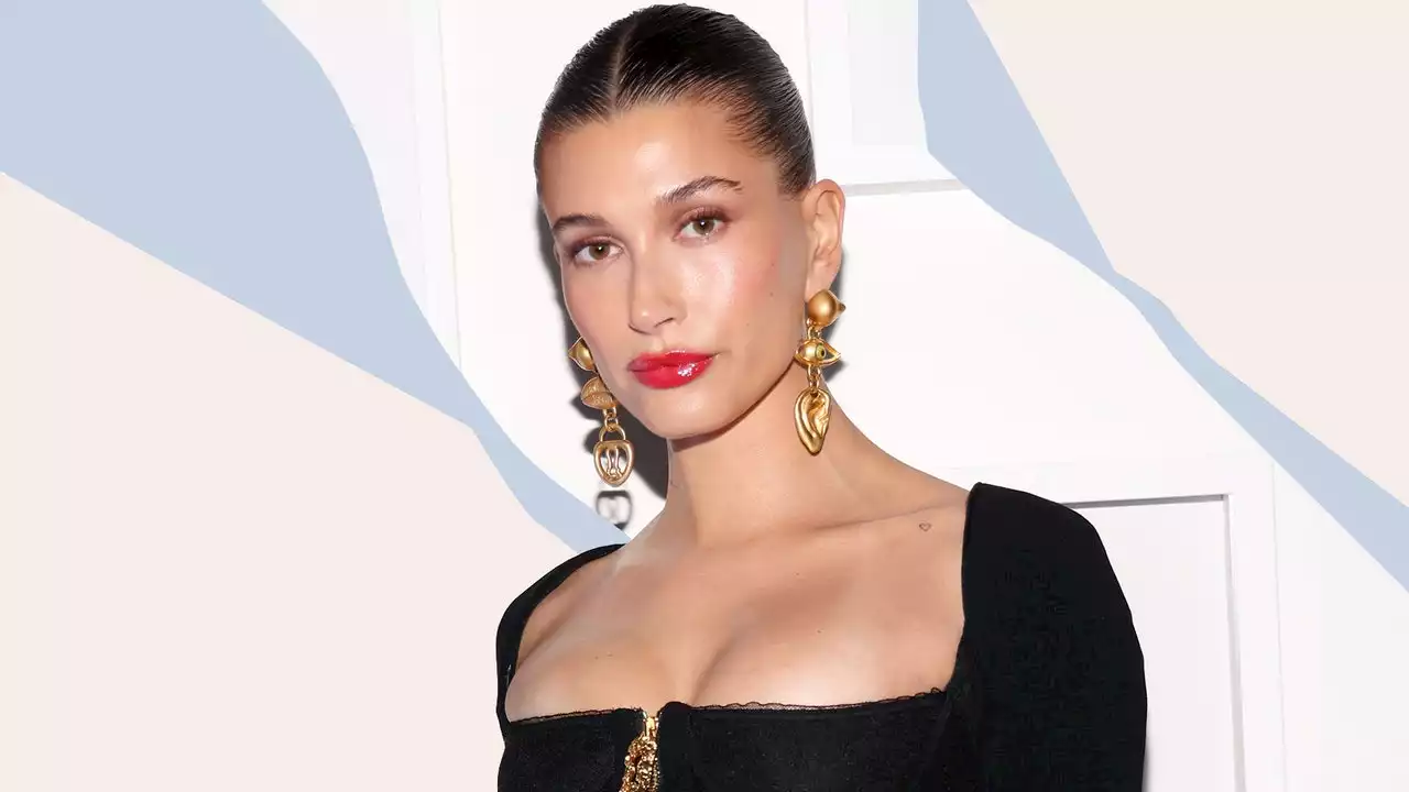 Hailey Bieber basically wore the lingerie version of makeup