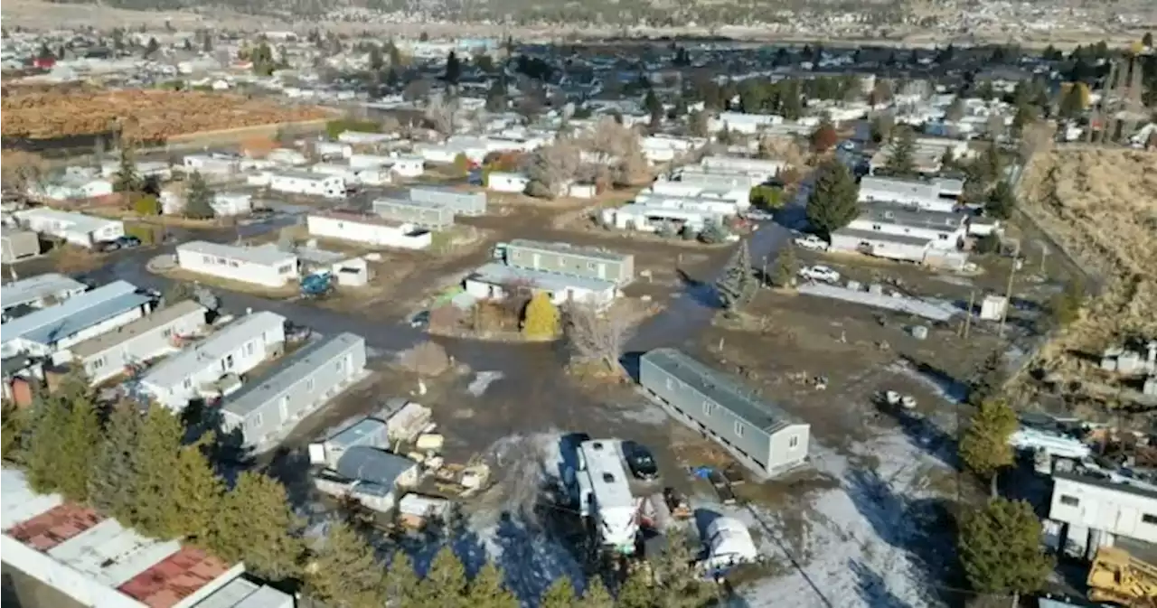 Temporary housing arrives in Merritt, B.C. for 2021 flood victims | Globalnews.ca