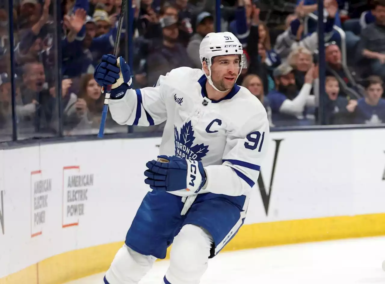 Tavares scores 2, Maple Leafs beat Blue Jackets 3-0