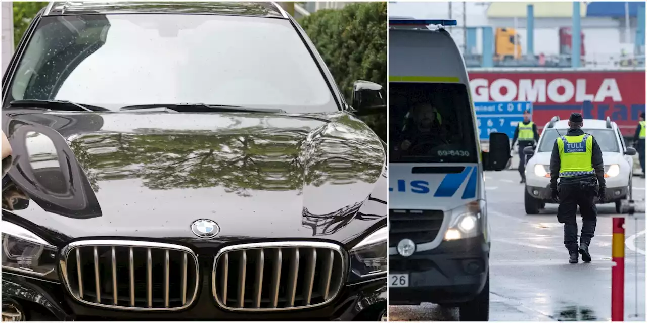 Stulna BMW:n hittad – strax innan den skulle föras ut ur Sverige