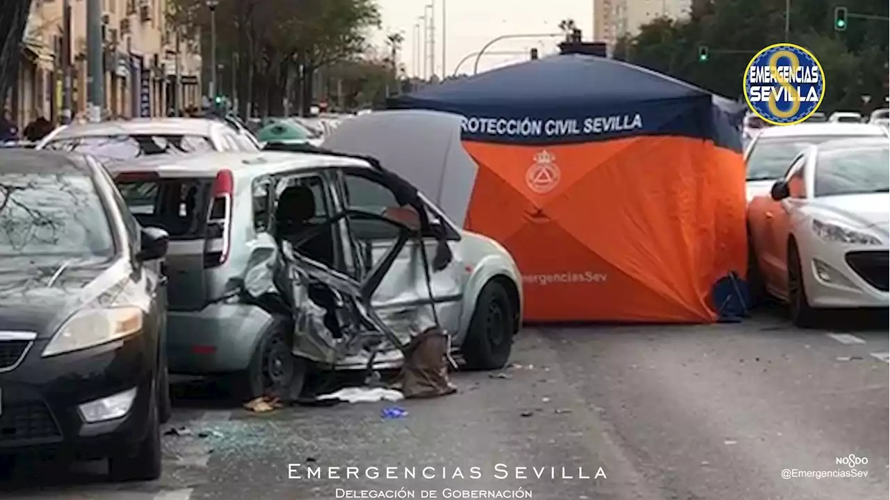 Una joven muere en una colisión múltiple en Sevilla: detienen a uno de los conductores ebrio