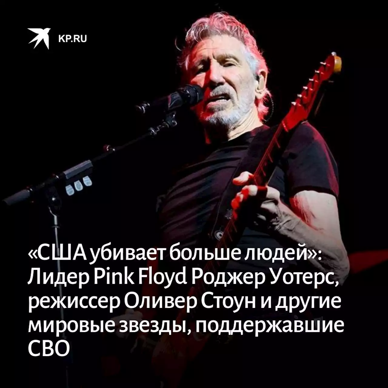 «США убивает больше людей»: Лидер Pink Floyd Роджер Уотерс, режиссер Оливер Стоун и другие мировые звезды, поддержавшие СВО