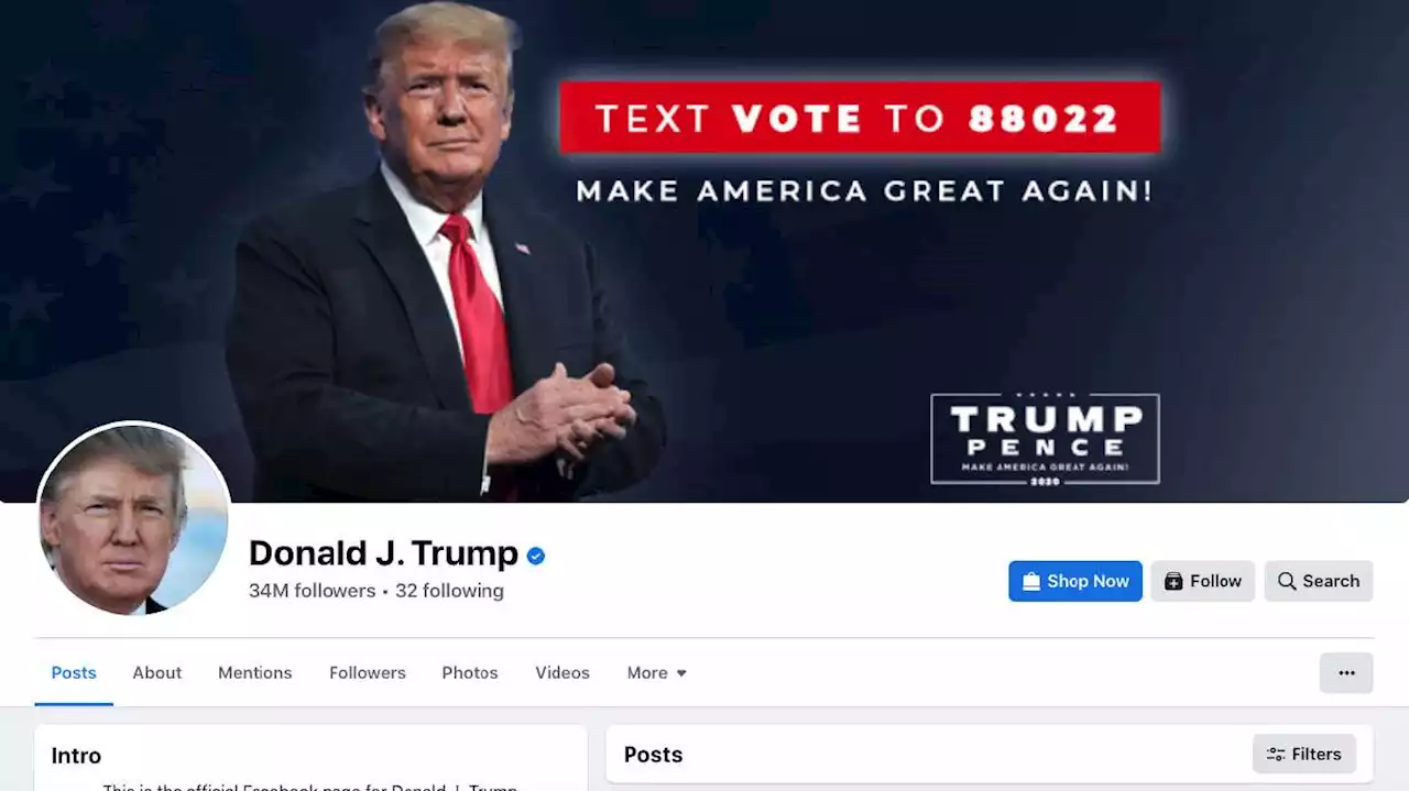 Donald Trump is back on Facebook and Instagram