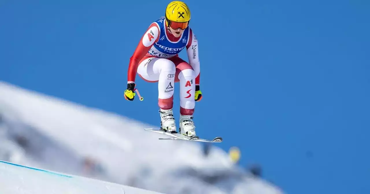 ÖSV-Ass Nina Ortlieb jubelt über WM-Silber in der Abfahrt