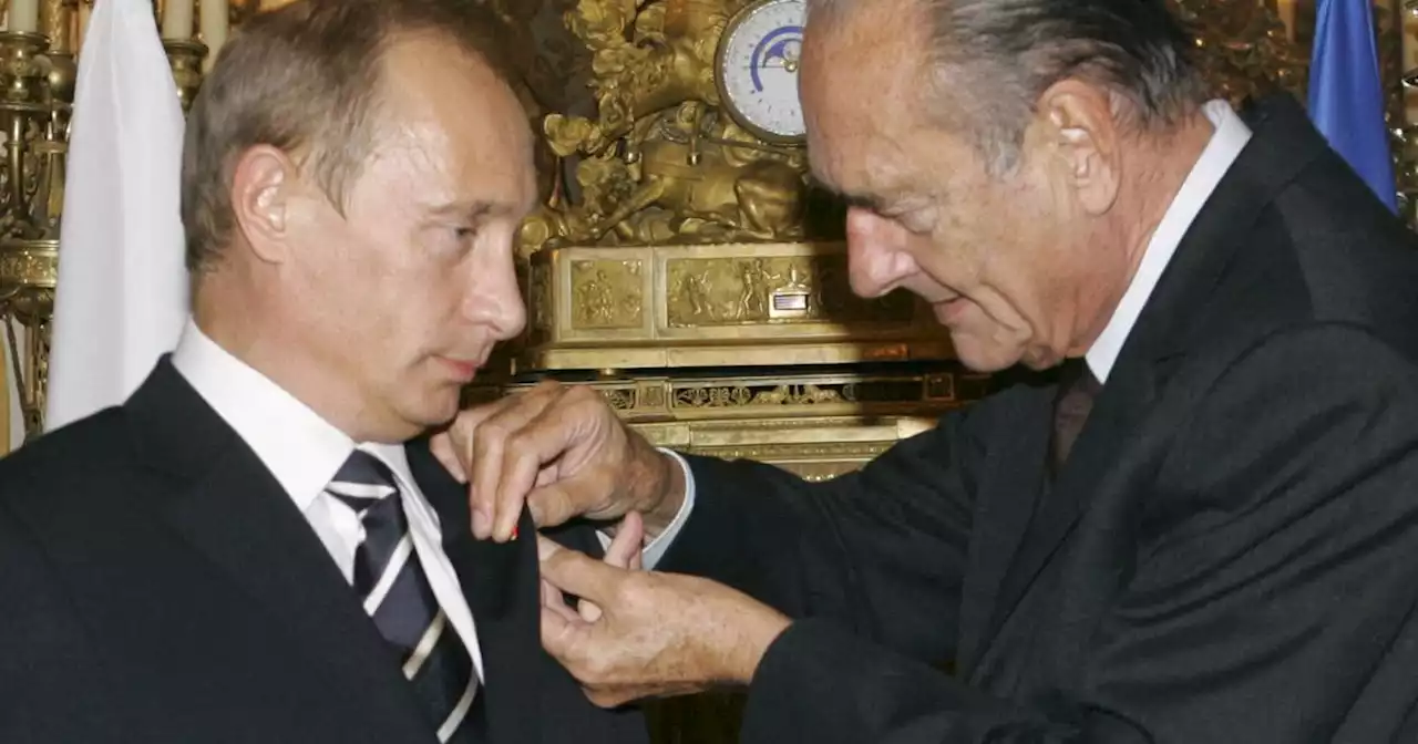 Quand Jacques Chirac remettait la Grand'Croix de la Légion d'honneur à Vladimir Poutine