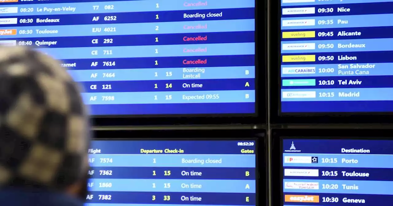 A l’aéroport d’Orly, une grève non prévue de contrôleurs provoque l’annulation d’un vol sur deux ce samedi