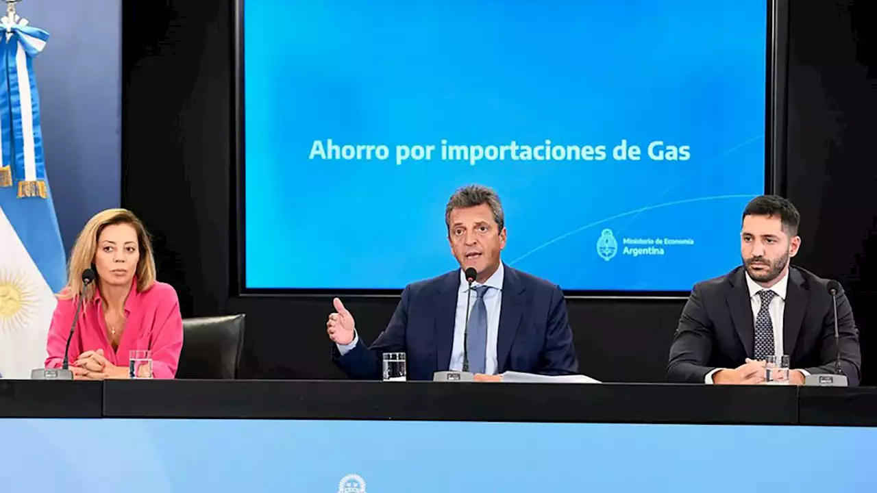 Sergio Massa anunció ahorro de más de u$s2.100 millones en energía importada