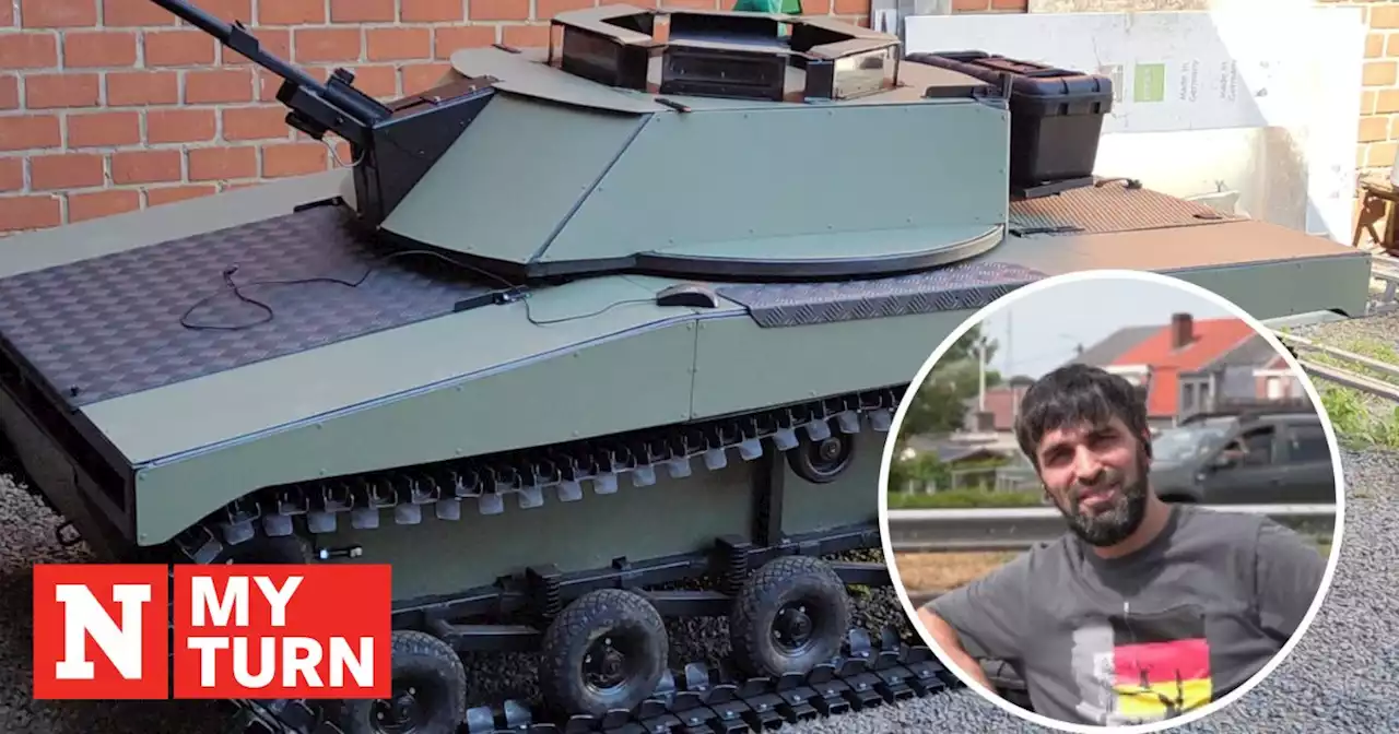 'I built a tank for my son'