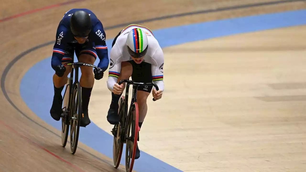 Dominante Lavreysen pakt Europese titel op sprint, brons voor Van de Wouw