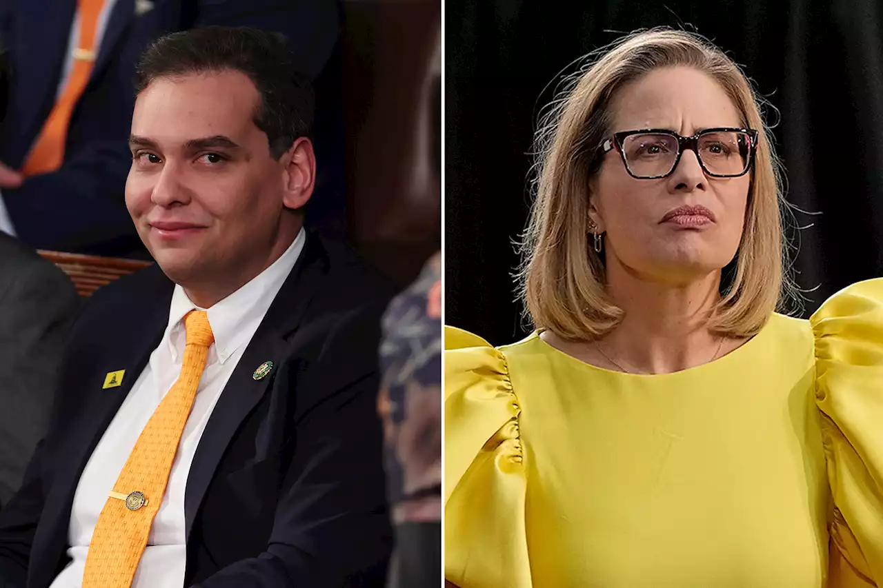 Kyrsten Sinema denies she told lying George Santos ‘hang in there’