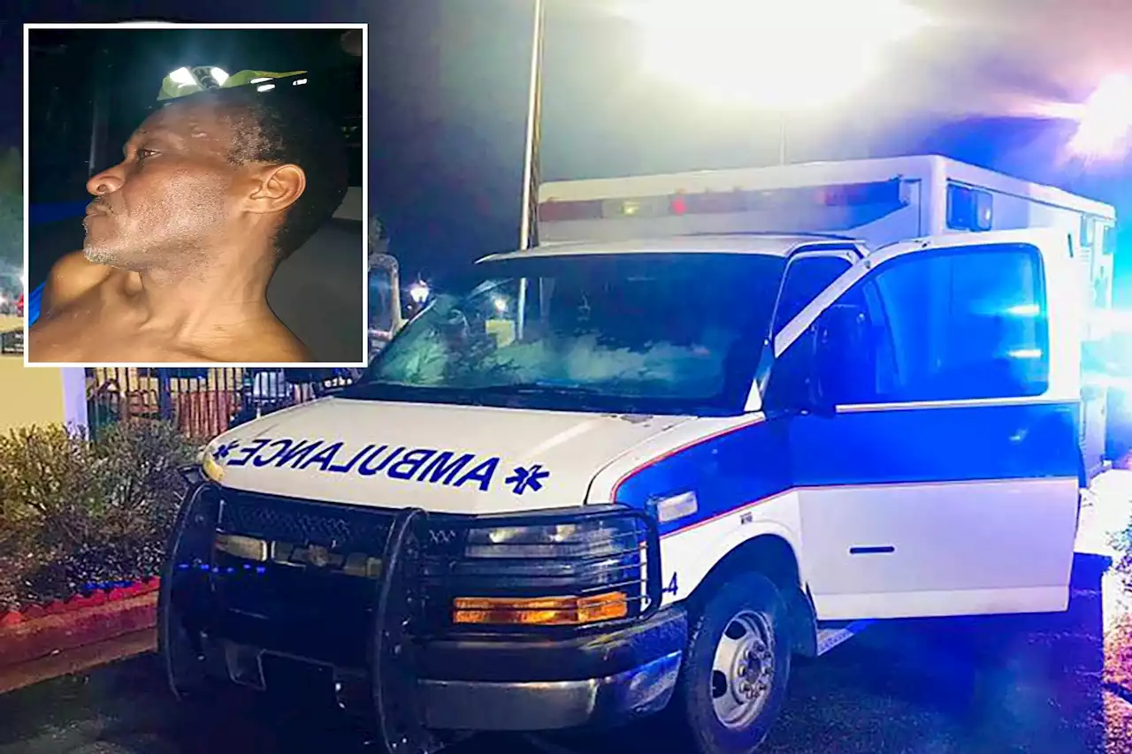 Naked Georgia man leads police on chase after stealing ambulance