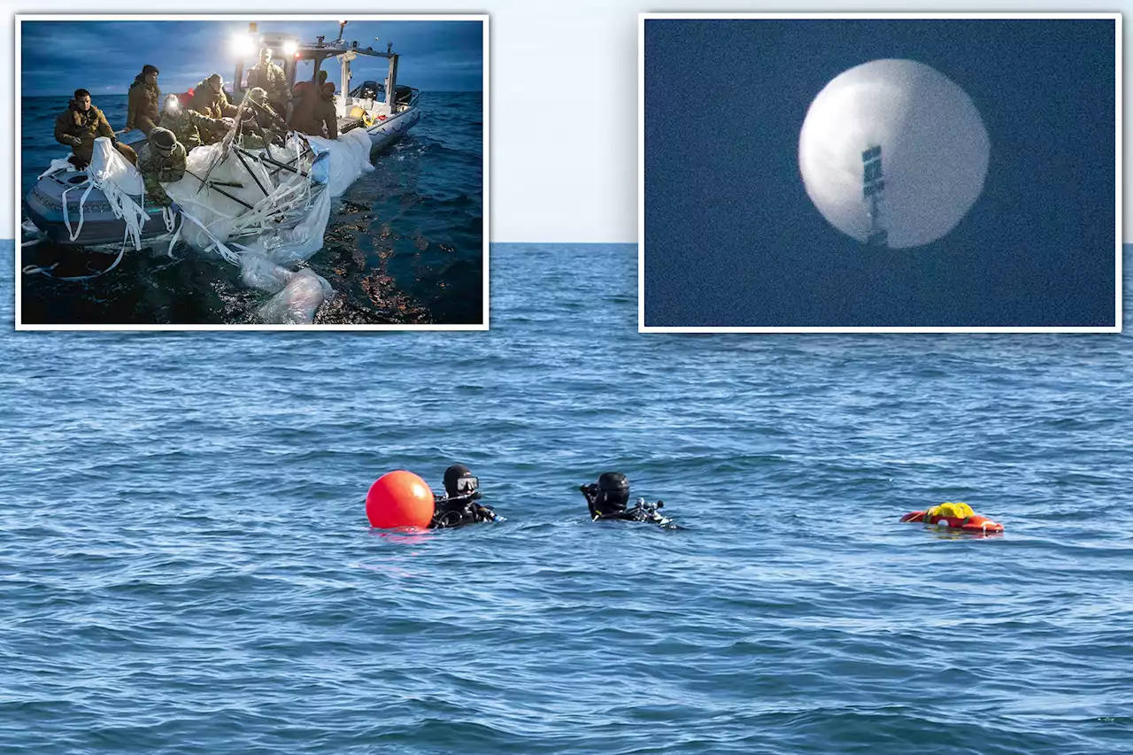 Rough seas slow Chinese spy balloon recovery effort off South Carolina: Pentagon