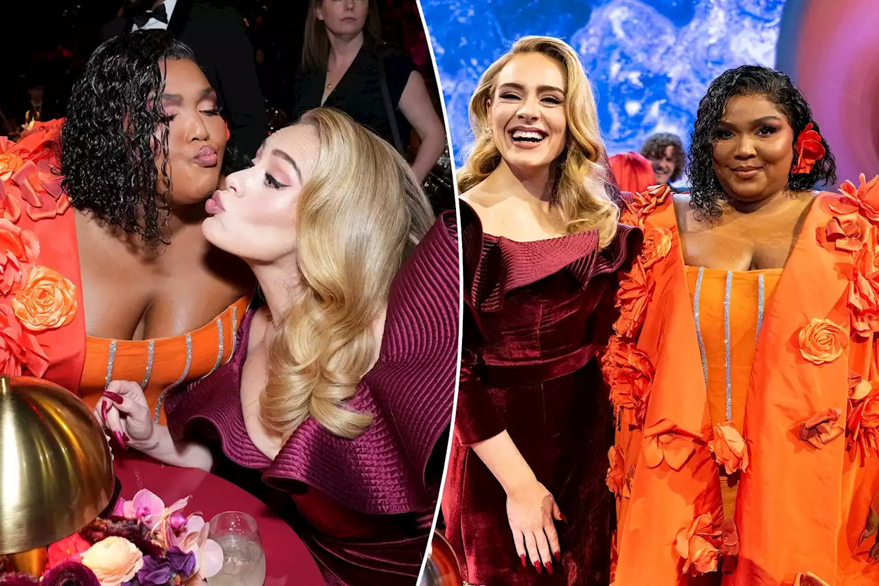 Lizzo got ‘so drunk’ with Adele at the Grammys after smuggling flasks of booze