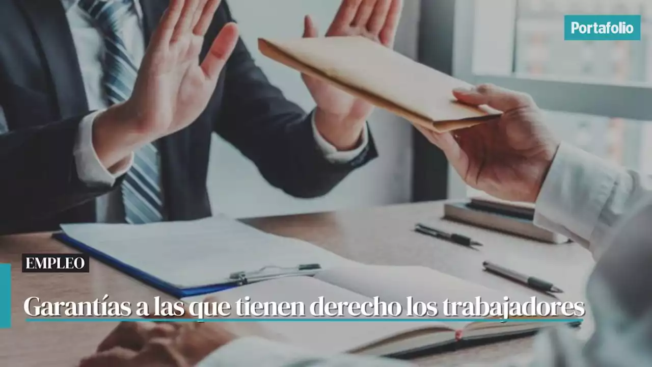 Si lo despidieron, estas son las garantías que debe darle el empleador