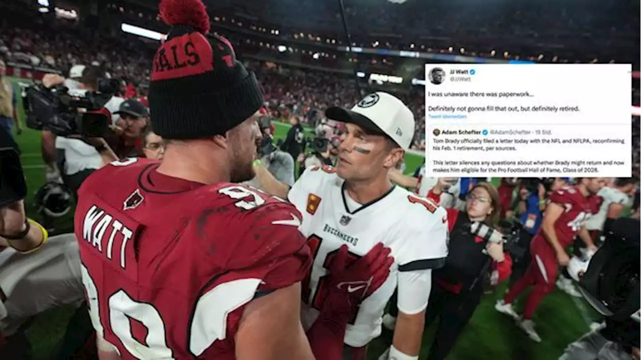 NFL - NFL-Stars auf Social Media - J.J. Watt veralbert Tom Brady nach Rücktritts-Brief